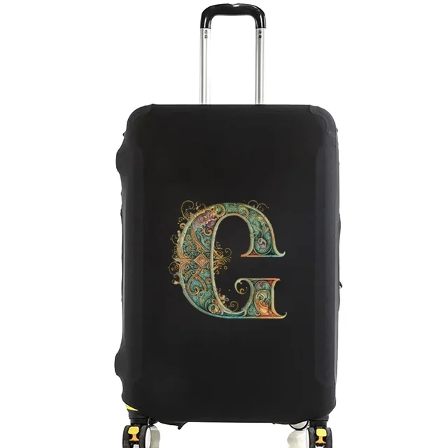 Housses de Bagage Housse de Protection Bagage de Voyage Anti-Rayures Housse Anti-Poussière Réutilisable Housse Lavable Motif Imprimé Graphique 8graphique Lettre g TG