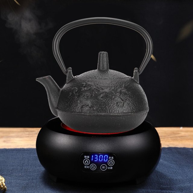 Straight Hook Type Iron Teapot, Iron Tea Kettle, For Home Christmas Present Teahouse Thanksgiving Gift