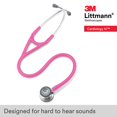 thumbnail image 4 of 3M Littmann Cardiology IV Stéthoscope, Poitrine Standard, Tube Rose, 27 Pouces, 6159, 4 of 5
