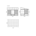 thumbnail image 3 of Gazebo Penguin Florence Add-A-Room 8 ft. x 12 ft. in Black, 3 of 9