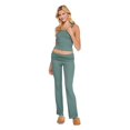 thumbnail image 1 of No Boundaries Women's Rib Pajama 2-Piece Set, 1 of 6