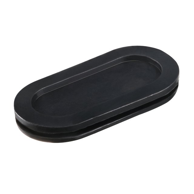 Unique Bargains Rubber Grommet Oval Double-Sided Mount Size 55 x 25 mm for Wire Protection 8 Pack