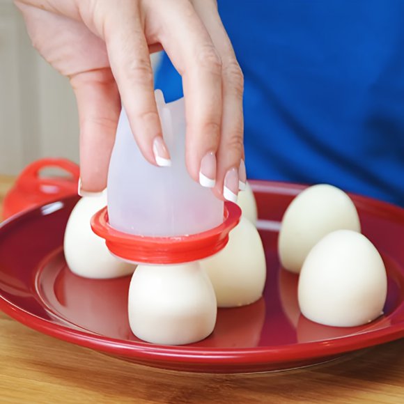 2pcs Silicone Egg Poachers - Non-Stick, Easy-Release Boiled & Steamed Egg Cups for Perfectly Cooked Egglettes - Essential Kitchen Gadget