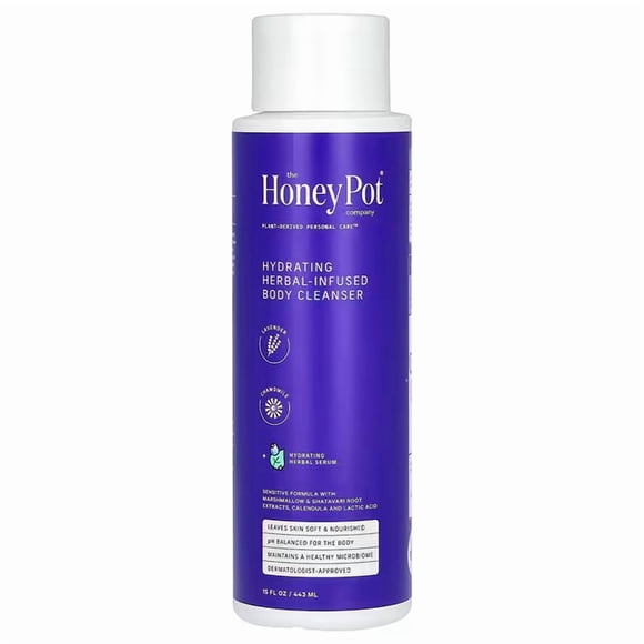 The Honey Pot Company , Nettoyant Corporel Hydratant Infusé d'Herbes, Lavande et Camomille, 15 fl oz (443 ml)