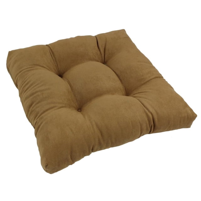 19-inch Squared Microsuede Tufted Dining Chair Cushion