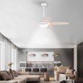 thumbnail image 4 of Patiojoy 52" Ceiling Fan with Light and Remote Control Indoor Modern Ceiling Fan with Quiet Reversible ETL Motor White, 4 of 10
