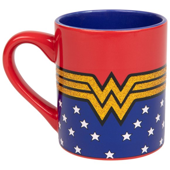 Wonder Woman 819070 14 oz Wonder Woman Tasse en Céramique à Symbole Classique