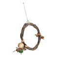 thumbnail image 4 of Hanging Swing Toy, Colorful Bird Swing Perch Bark Corn Cob  For Pet Bird L, 4 of 8