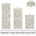 thumbnail image 2 of Farmhouse Kitchen Rugs Sets of Kitchen Runner Rugs Non Slip Washable Boho Kitchen Mats for Floor Indoor Door Mat Entrance Laundry Room Rug Vintage Kitchen Floor Mat Carpet Runner, 2 of 7