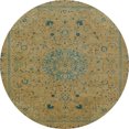 thumbnail image 1 of Ahgly Company Tapis d'Intérieur Ronds Abstraits Caramel Brun, Tapis de Zone Abstraits, 3 Pieds Rond, 1 of 6