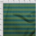 thumbnail image 2 of oneOone Cotton Silk Fabric Floral & Chevron Block Printed Craft Fabric BTY 42 Inch Wide, 2 of 4