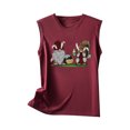 thumbnail image 4 of Daisyyozoid Chandail de Pâques Heureux pour Femmes Mode Décontractée Sans Manches Imprimé Chandails pour Dames Gilet, 4 of 5