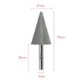 thumbnail image 2 of 6Mm Shank Resin Diamond Conical Burr Grinding Head For Stone Carving Rotary, 2 of 9