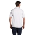 thumbnail image 2 of Hanes Cotton-Blend Men`s Jersey Polo, 2XL, White, 2 of 6