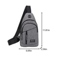 thumbnail image 2 of SDNall Multipurpose Crossbody Backpack with Chest Strap, Adjustable Phone Hand Strap Hole, Lightweight Hiking Bag for Daily Commute and Outdoor Travel, 2 of 6