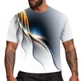 thumbnail image 4 of LUOGENLI T-shirts pour Hommes T-shirts 3D Nouveauté Hommes T-shirts Graphiques Amusants T-shirts Imprimés 3D Col Rond Manches Courtes Été Décontracté T-shirts Blouse Tops 4xlt T-shirts Graphiques Pâques Blanc G, 4 of 4