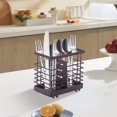thumbnail image 4 of Kitchen Countertop Organizer,Forks and Spoons Silverware Chopsticks Cage Flatware Caddies Metal Fork Spoon Organizer Draining Organizer Countertop Utensil Stand Flatware Drying Rack, 4 of 6