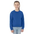 thumbnail image 1 of Jerzees Youth NuBlend Crew Neck Sweatshirt, S, Royal, 1 of 8