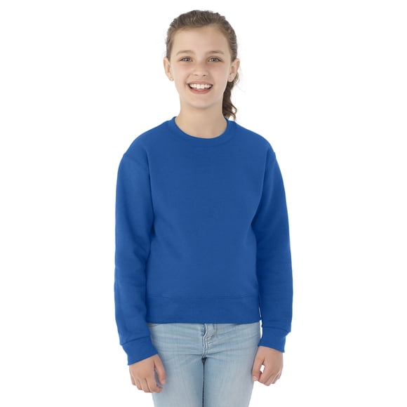 Jerzees Youth NuBlend Crew Neck Sweatshirt, XL, Royal