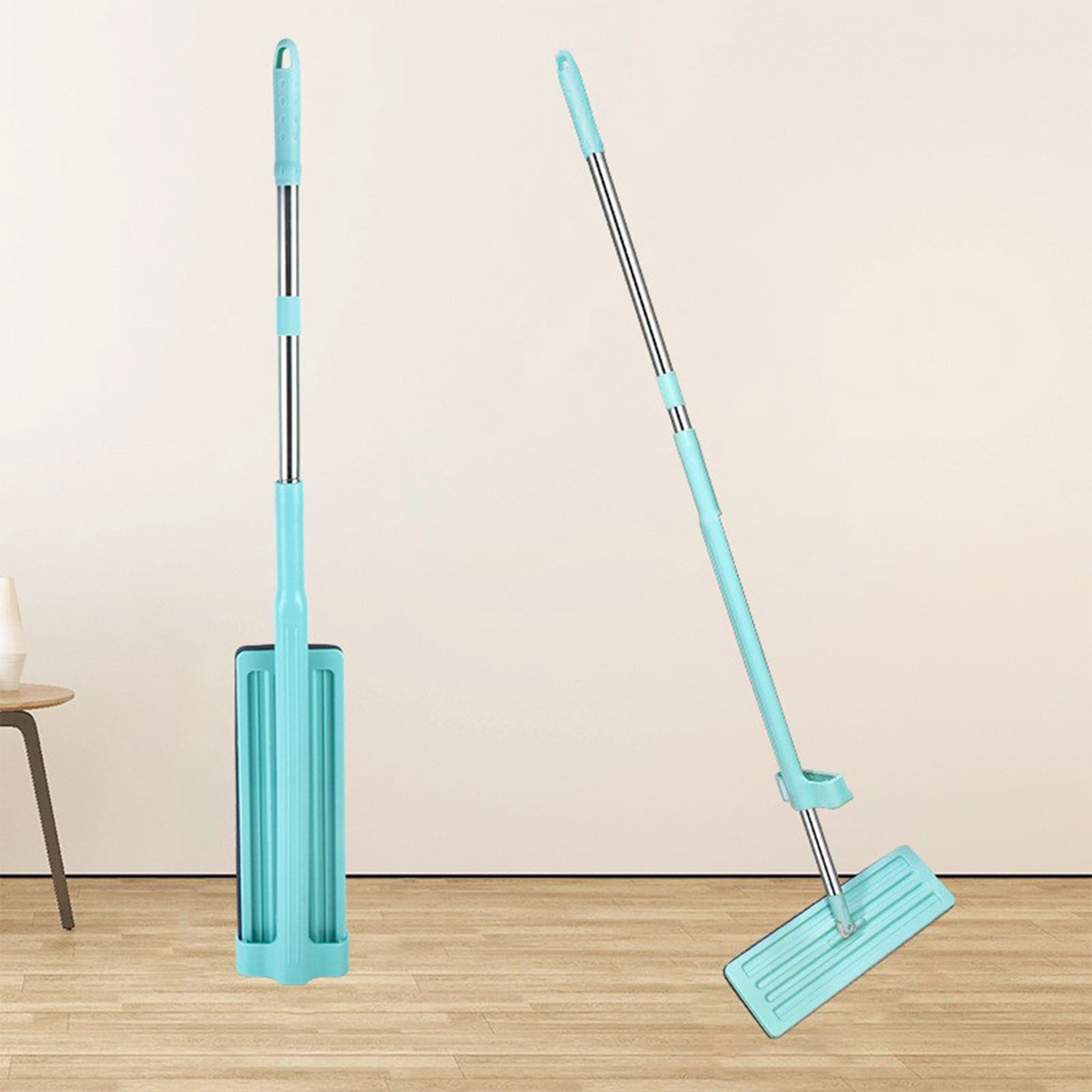 Danhjin Mop Hands-Free Flat Mop - Dry and Wet Use Easy Sweeping and Dusting Floor Mop With Swivel Head Mop and Bucket Set