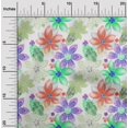 thumbnail image 2 of oneOone Polyester Spandex Orange Fabric Texture Floral Craft Projects Decor Fabric Printed By The Yard 56 Inch Wide, 2 of 4