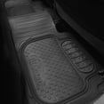 thumbnail image 4 of FH Group Solid Black Heavy Duty Floor Mats from FH Group for Auto Car w/ Free Dash Mat, 4 of 6