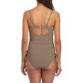 thumbnail image 3 of Charmo Ribbed One Piece Swimsuit for Women Tie Side High Cut Bathing Suits, 3 of 7