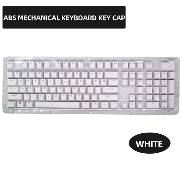 104 Key Backlit Keycap Set for Mechanical Keyboards, OEM Profile Double-Shot ABS, Anti-Wear Oil-Resistant, Replacement Gaming Keycaps