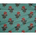 thumbnail image 4 of oneOone Tissu Polyester Lycra Feuilles & Floral Imprimé au Mètre 56 Pouces de Large, 4 of 4
