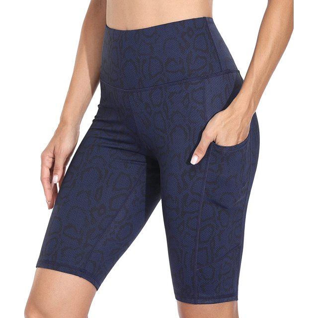Short de Course pour Femmes avec Poches Latérales Taille Haute