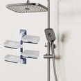 thumbnail image 4 of White Plastic Wall-Mounted Rotatable Soap Box with 1-4 Layer Storage, Self-Adhesive Soap Dispenser for Bathroom Kitchen, Space-Saving Soap Caddy with Suction Cups, 4 of 8
