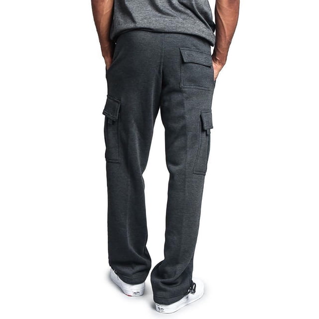 RKSTN Cargo Pantalon pour Hommes à Multiples Poches, Réfléchissant, Jambe Droite, Salopette de Sport Décontractée, Pantalon Léger à Cordon de Serrage pour la Randonnée en Plein Air
