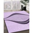 thumbnail image 3 of Ahgly Company Tapis Rectangulaire Lavable en Machine Intérieur Transitionnel Lilas Violet Riche, 3 Pieds x 5 Pieds, 3 of 7
