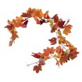 thumbnail image 2 of Artificial Maple Vine, Simulation Fall Leaves Garland  For Halloween For Thanksgiving Day Double Maple Leaf Rattan Type A,Two Leaf Maple Leaf 7 Leaf ,Double Maple Leaf Rattan Type, 2 of 8