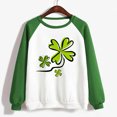 thumbnail image 4 of Chandail de la Saint-Patrick pour Femmes, T-shirt à Col Rond Imprimé à Manches Longues, Haut Ample, Chandail de la Saint-Patrick, 4 of 4