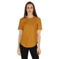 thumbnail image 1 of Inkmeso Coupe Régulière Col Rond Uni pour Femmes Manches Courtes Décontractées Tee-Shirt Doux, 1 of 7