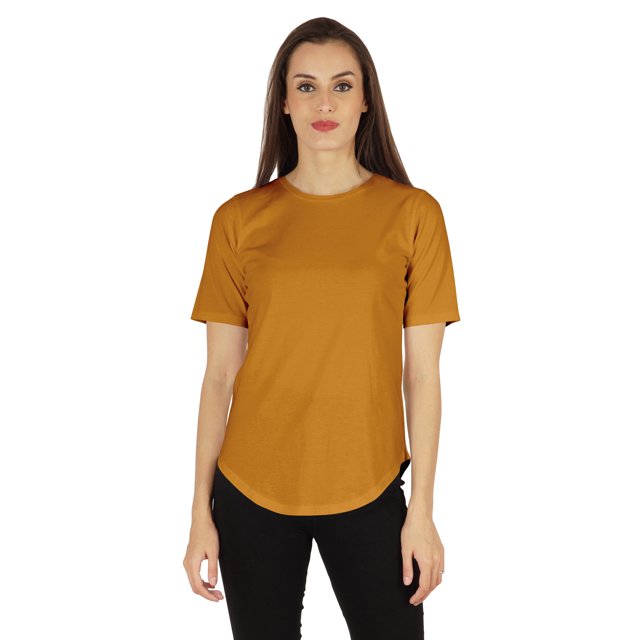 Inkmeso Coupe Régulière Col Rond Uni pour Femmes Manches Courtes Décontractées Tee-Shirt Doux