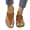 thumbnail image 4 of Cameland Women's New Summer Floral Wedge Flip-flops, 4 of 7