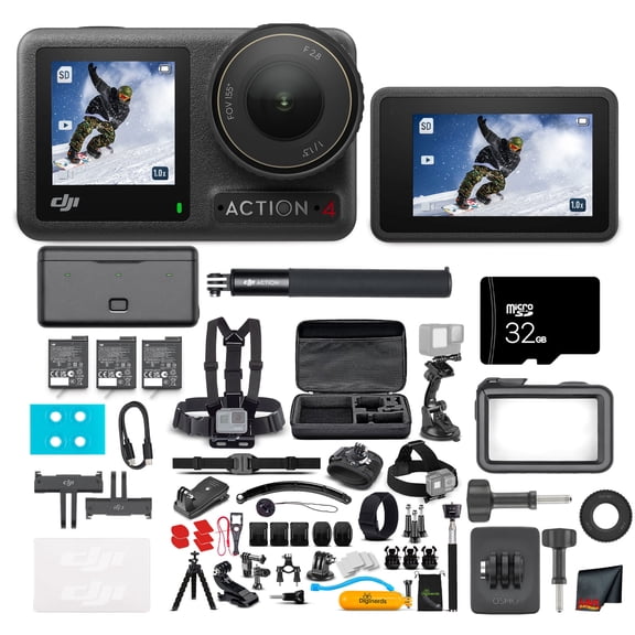 DJI Osmo Action 4 Adventure Combo Waterproof Action Camera 50-in-1 Kit