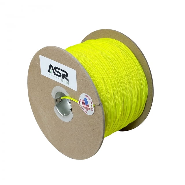 ASR Outdoor Cord 325lb Survival Sport Tactical Polyester Sleeved Rope - Yellow 1000ft