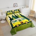 thumbnail image 4 of Erosebridal Lodge Cabin Comforter Sets King Size, Yellow RV Car Comforters & Duvets, Happy Camping Decor, Reversible, 4 of 8