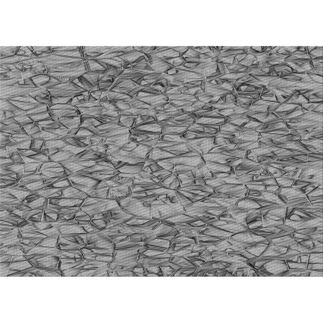 Ahgly Company Tapis d'Intérieur Lavables en Machine, Rectangle Transitionnel Gris Carbone, 6' x 9'