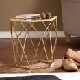 thumbnail image 1 of SEI Furniture Joelle Geometric Accent End Table in Gold, 1 of 5