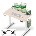 thumbnail image 1 of IMGadgets Standing Electric Adjustable Desk | 40'' x 24'' Large Workspace with 2 hooks | Ergonomic Sit-Stand Desk | Scratch-Resistant & Waterproof  | Height Adjustable Desk for Work and Home, 1 of 9
