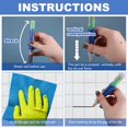 thumbnail image 4 of jesticaly 4 Pcs/Ensemble Stylo de Réparation Fixe Facilement les Lignes de Joints Décolorées en Quelques Minutes Stylo de Réparation de Carreaux Imperméable Gris Foncé 1Ensemble, 4 of 6
