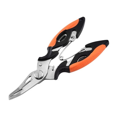 TopLLC Stainless Steel Fishing Pliers With Sheath, Hook Removers, Braid Cutters, Split Ring, Saltwater Fishing Pliers