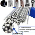 thumbnail image 2 of BTOER 5Pcs Welding Rods Flux Cored Wire Strong Protection Aluminum For High Thermal Conductivity 1.6mm 2.0mm 330mm 500mm Welding Tool, 2 of 9