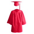 thumbnail image 1 of YUTK Ensembles 2 Pcs pour Filles, Ensemble de Tenue de Performance de Collation des Grades pour Enfants à Manches Longues, Chemisiers et Chemises à Col Rond à Manches Longues en Liquidation Rouge Melon D\'eau, 1 of 2