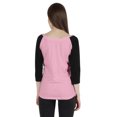 thumbnail image 2 of Inkmeso T-Shirt Raglan pour Femmes à Manches 3/4 Heureux Motivationnel Citation Nothing Haut en Jersey Graphique, 2 of 7