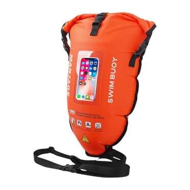 Lipstore 30L Highly Visible Swim Buoy Float for Training Open Water Swimming Swimmers Pink